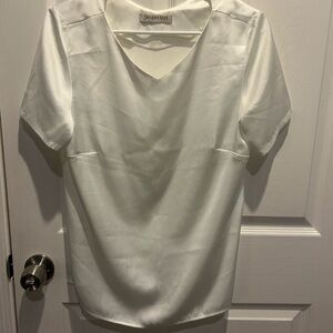 Jacques Vert Women's Vintage Classic White Blouse